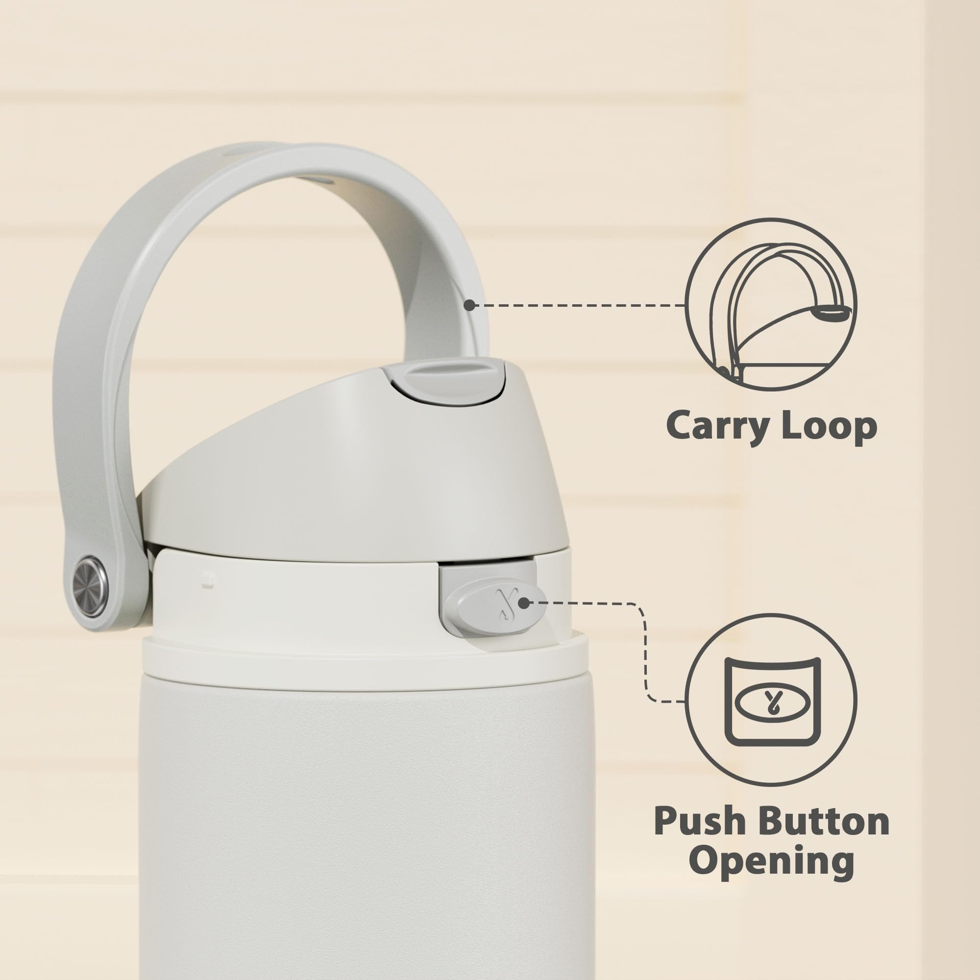 Meoky bottle’s wide mouth makes cleaning and ice addition easy.