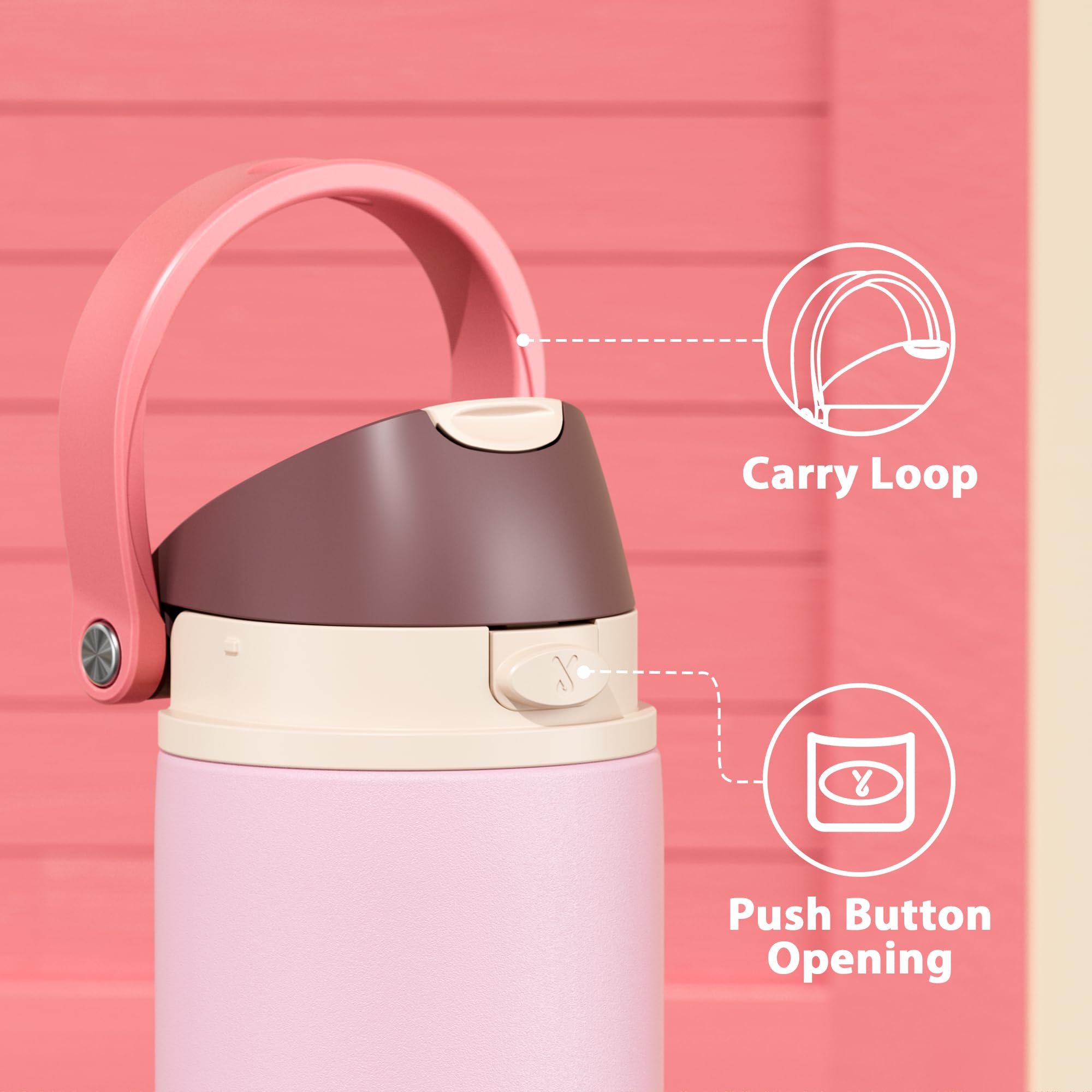Wide mouth makes ice addition and cleaning simple for busy days