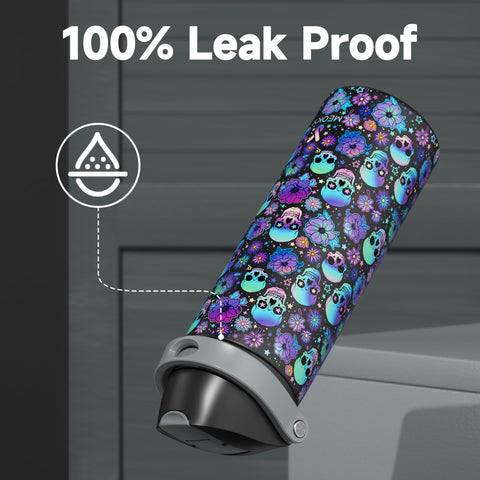 Wide mouth on Meoky bottle for easy ice filling and cleaning