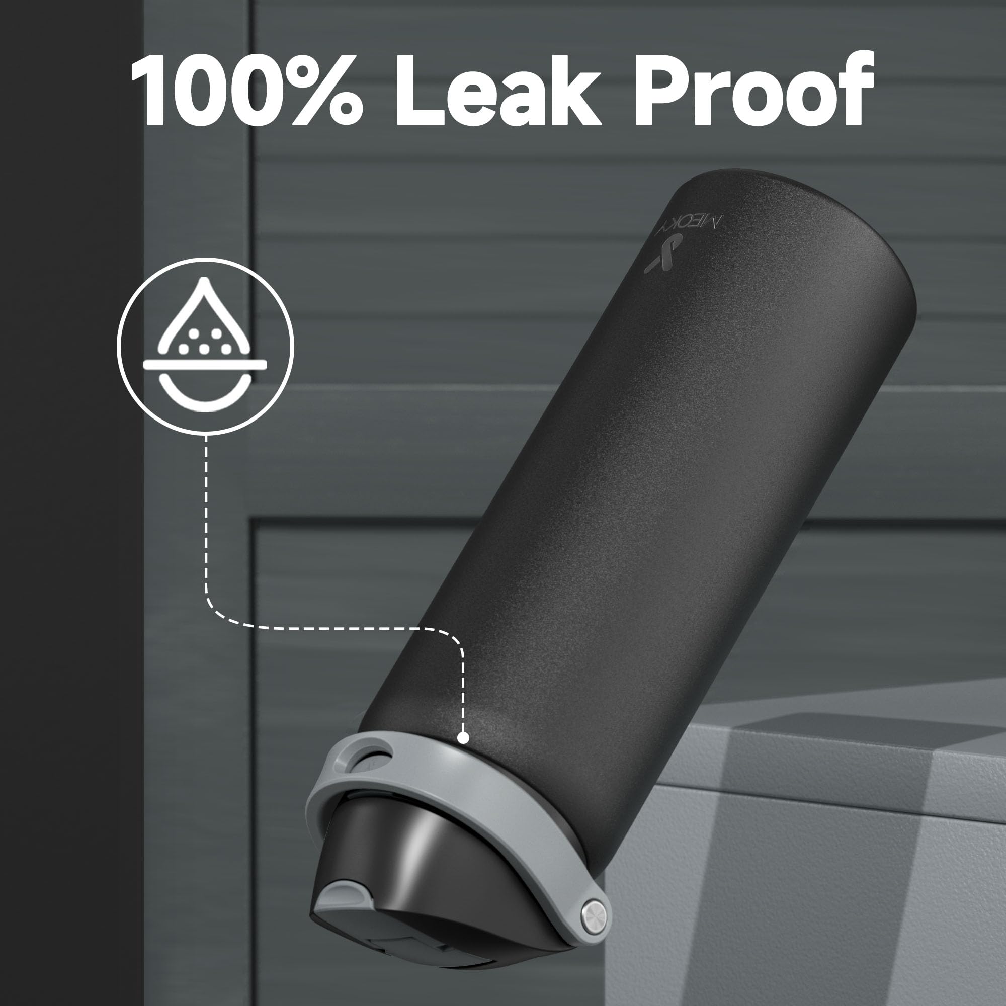 Meoky wide opening for easy ice filling and cleaning.