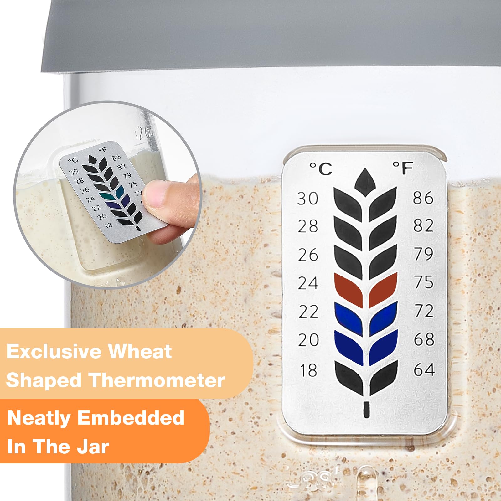 Meolibour breathable cloth cover promotes airflow for healthy starter culture.