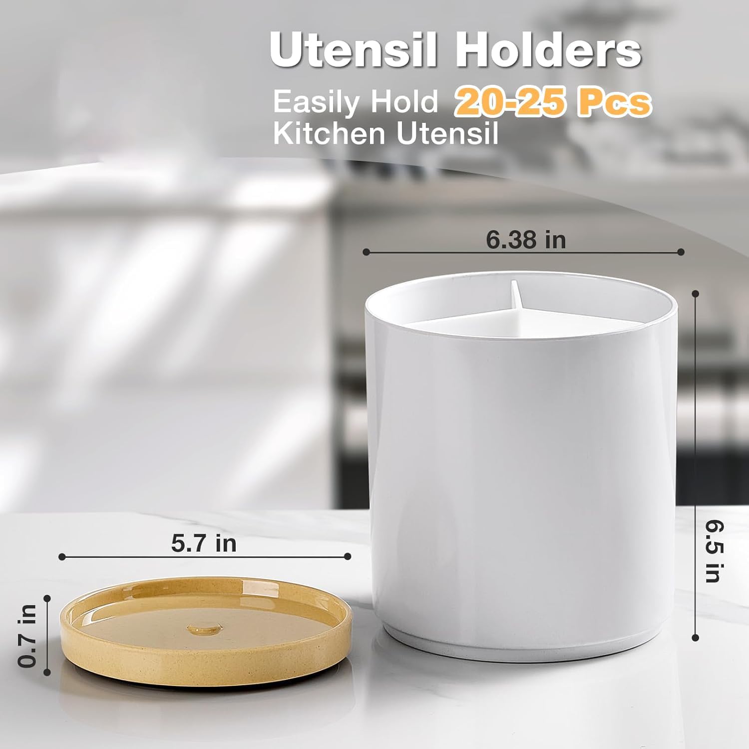 Meolibour kitchen countertop organizer with configurable arrangement for neat storage.