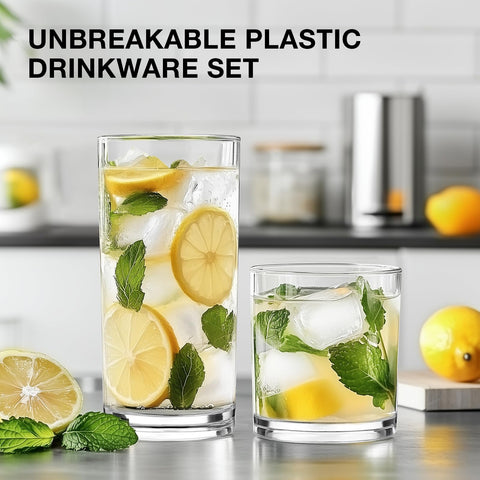 Meolibour top-rack dishwasher-safe glasses simplify cleanup after meals.