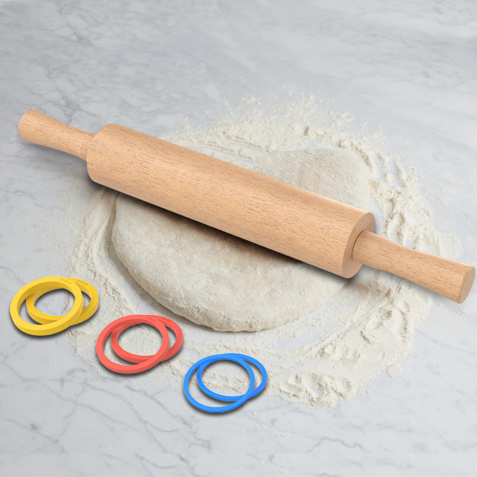 Mepple pin guide ring 1/6 inch for even doughs