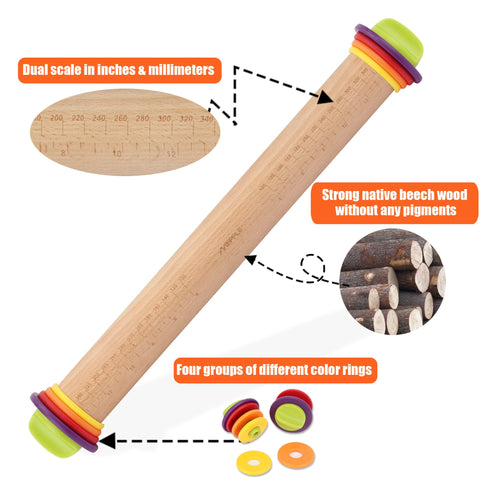 Mepple rolling pin maintenance instructions using vegetable oil after first use