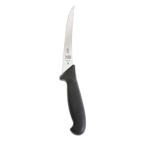 Mercer BPX trims fat and sinew with a controlled semi-flexible blade.
