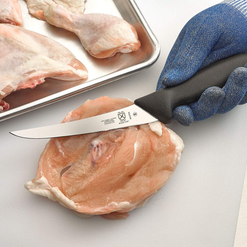 Mercer BPX meat bone separation knife enables clean, controlled prep.