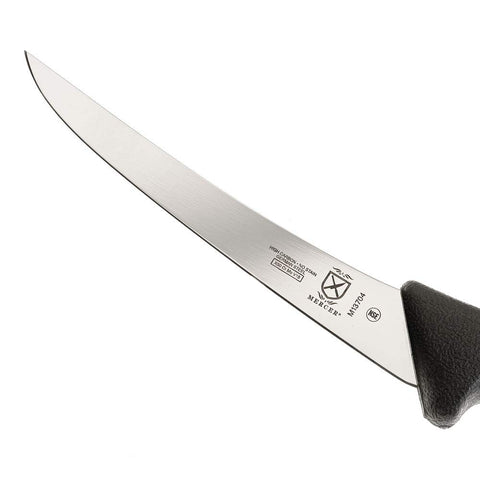 Mercer BPX mirror finish blade delivers smooth cuts and easy release.