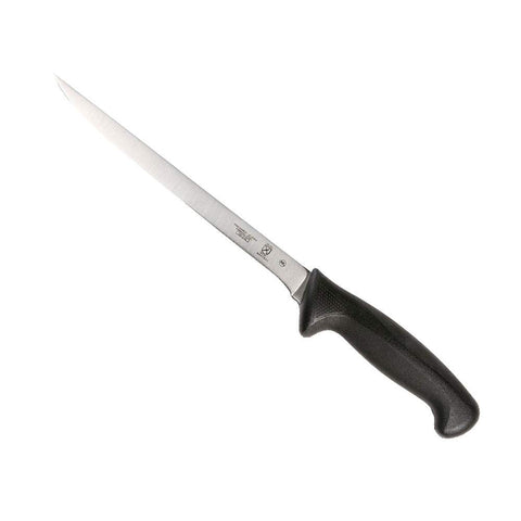Mercer Culinary Millennia fillet knife with black handle offers precise meat trimming