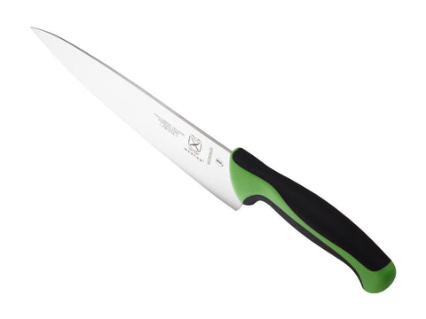 Mercer Culinary Millennia knife mincing herbs quickly for even texture