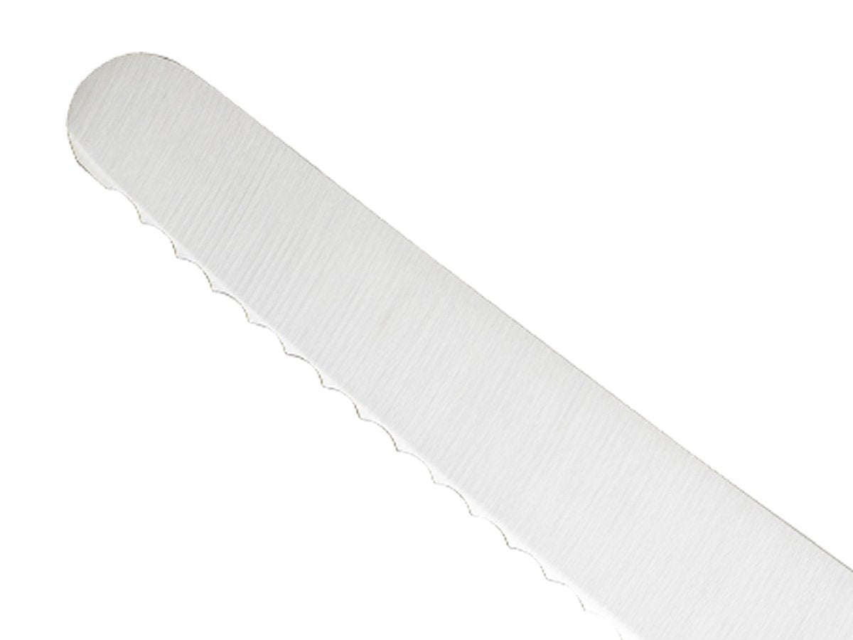 Mercer Millennia bread knife tang design balancing weight for precision