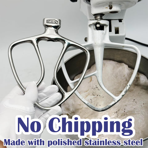 Merisch stainless steel beater dishwasher-safe for easy cleaning