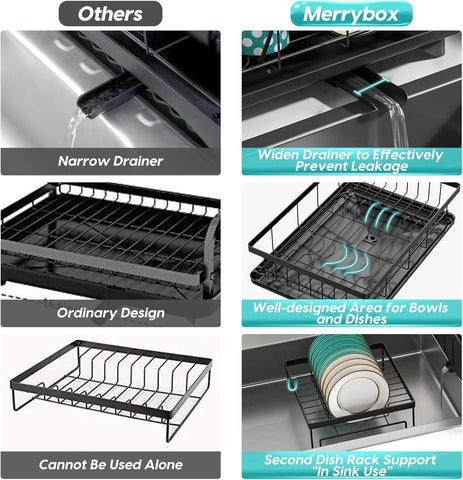 MERRYBOX compact rack highlights durable steel construction for daily use.