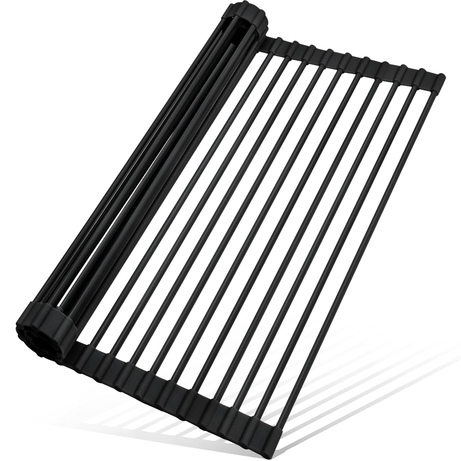 MERRYBOX roll-up dish drying rack over sink supports quick drying and clears counter space