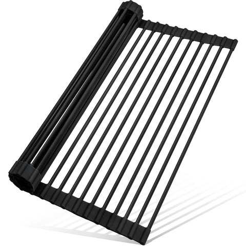 MERRYBOX roll-up dish drying rack over sink supports quick drying and clears counter space