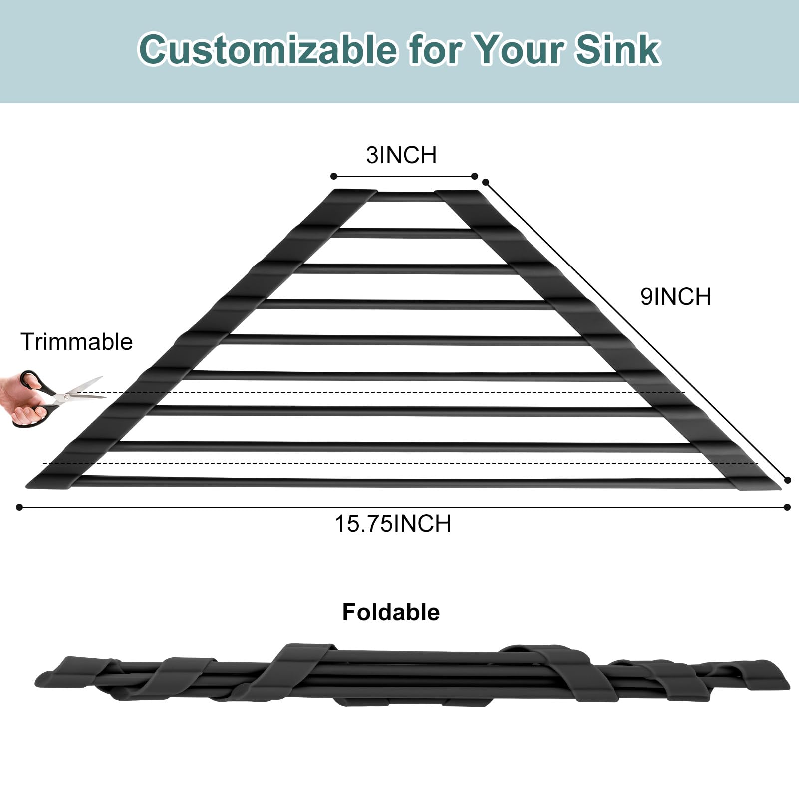 MERRYBOX silicone-wrapped dish caddy close-up showing rust-proof construction.