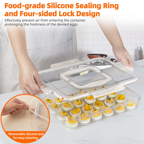MesRosa fridge storage egg container protects freshness during chilling.