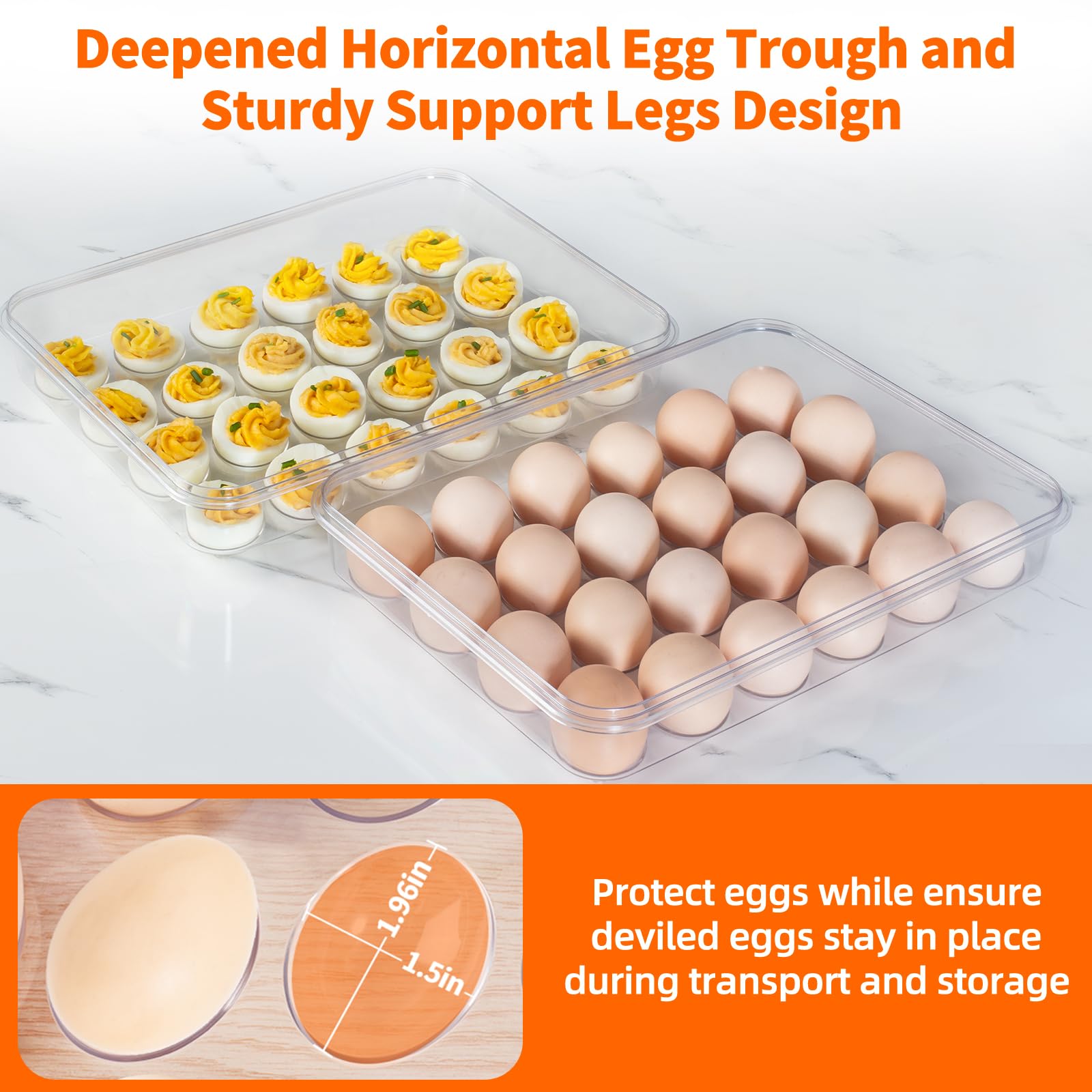 MesRosa two-pack egg carrier simplifies party prep and sharing.
