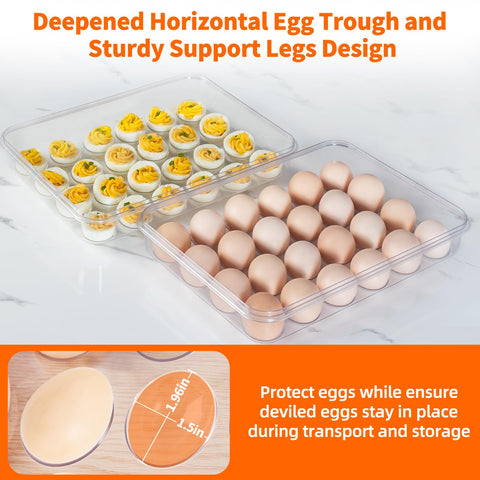 MesRosa two-pack egg carrier simplifies party prep and sharing.