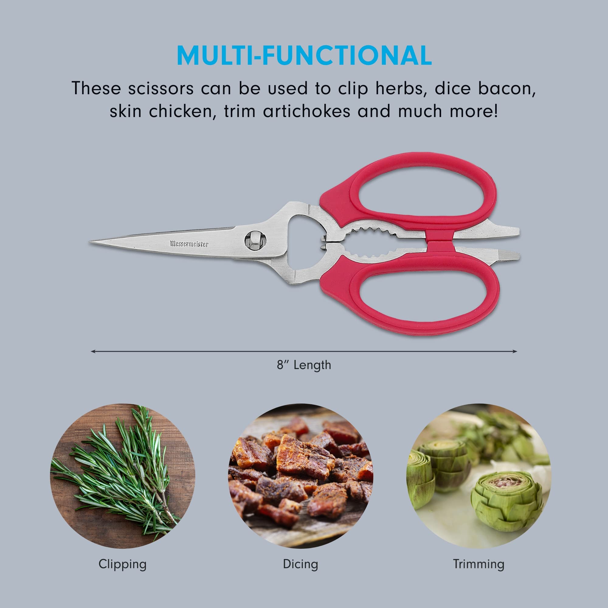 Messermeister nut cracker built into scissors for shells and nuts