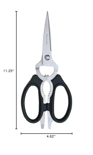 Durable stainless steel with ergonomic grip for comfortable use.