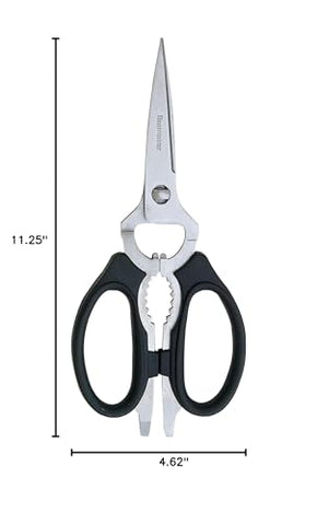 Durable stainless steel with ergonomic grip for comfortable use.