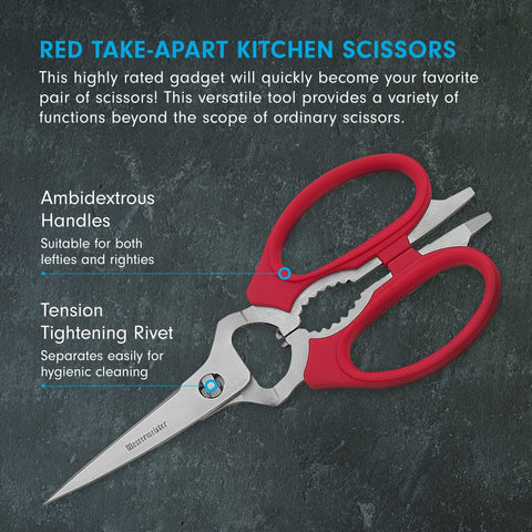 Messermeister scissors with screwdriver included for quick adjustments