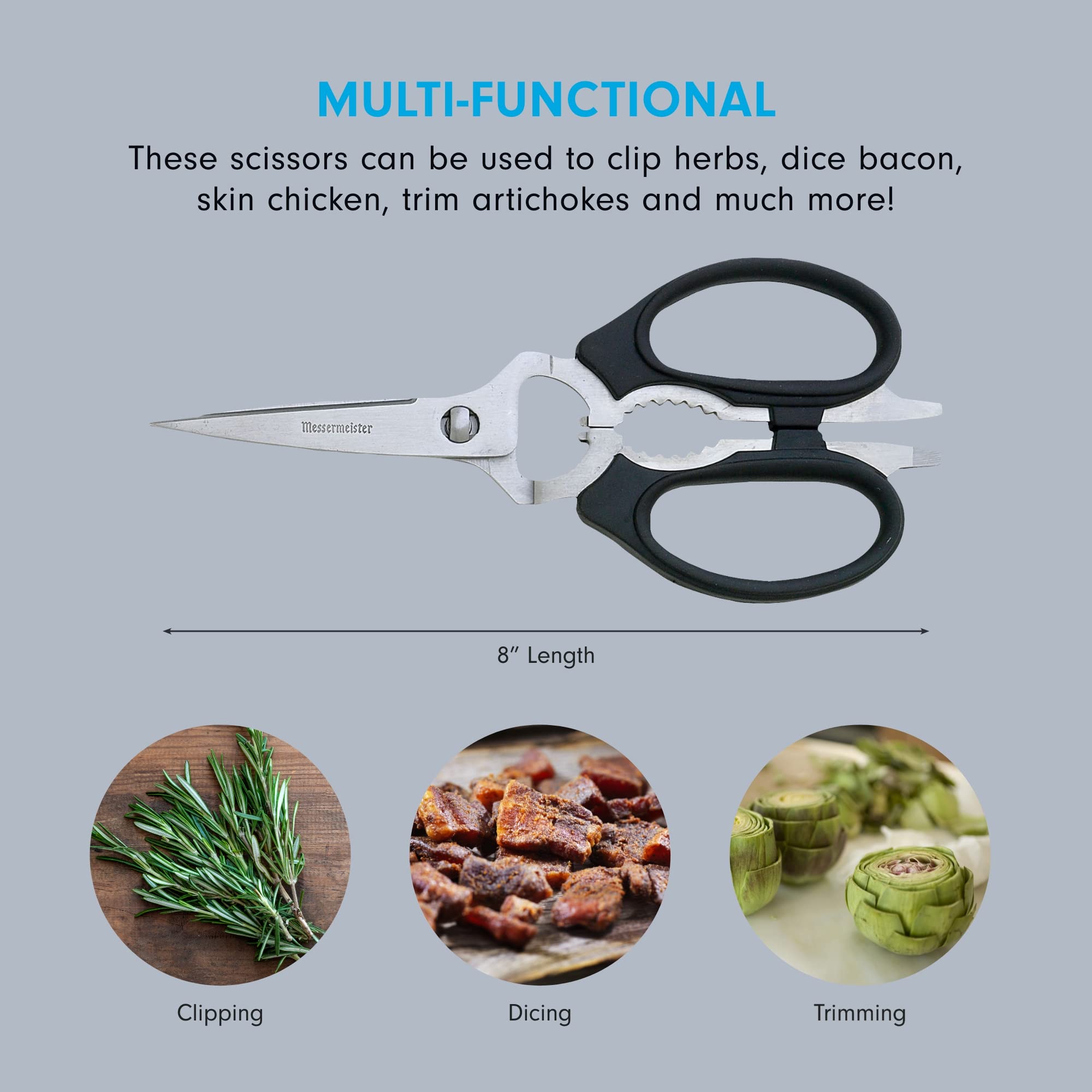 Take-apart design enables easy cleaning after meal prep.