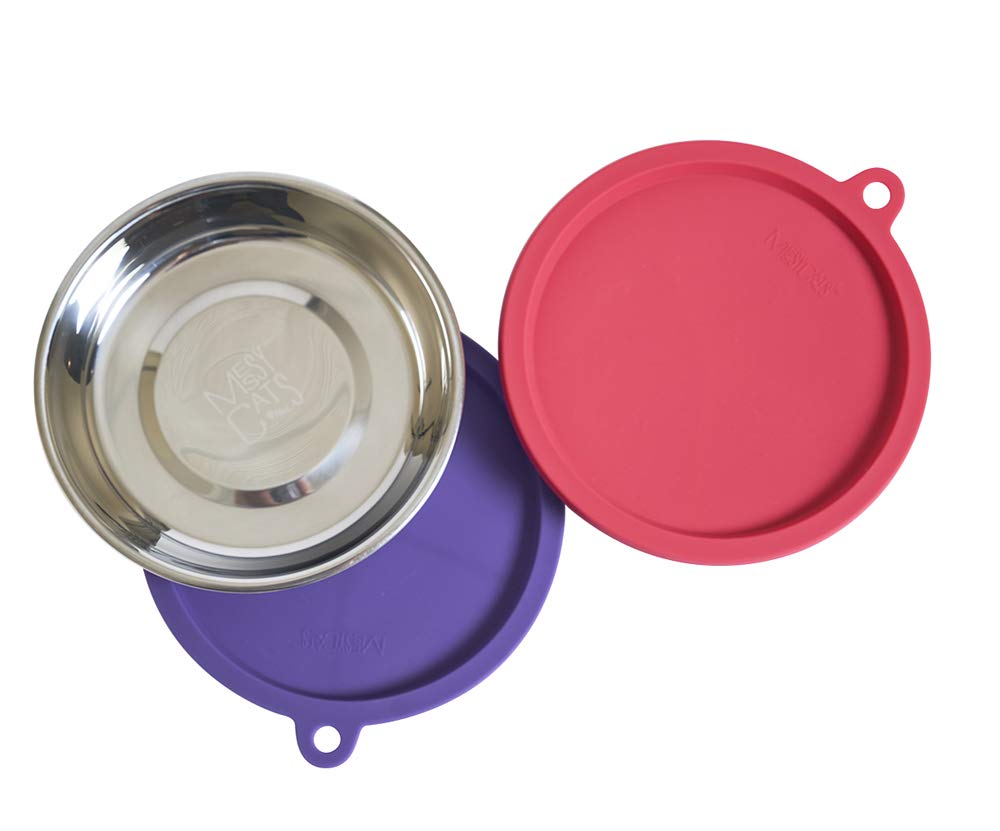 Messy Cats low-profile saucer shape fits compact spaces.