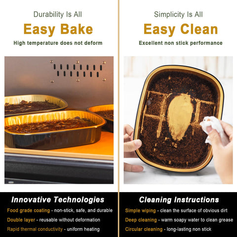 MESTAEK elegant black-gold finish, suitable for festive food presentation.