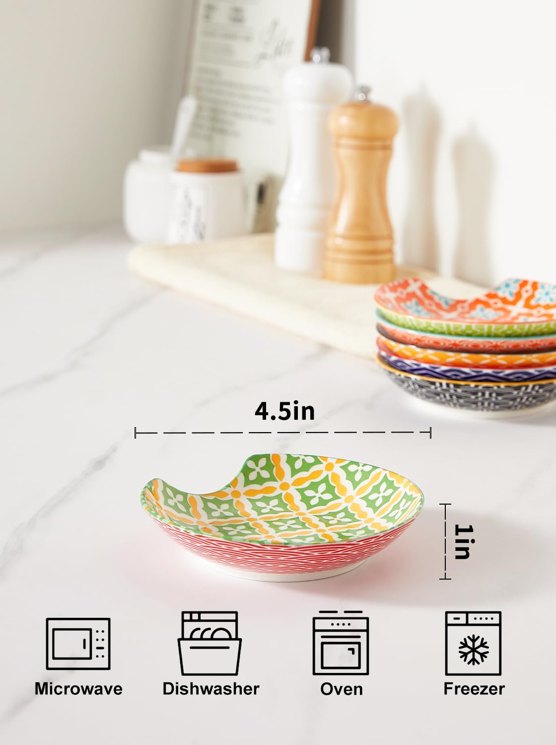 Metahom spoon rests on a countertop brightening the kitchen