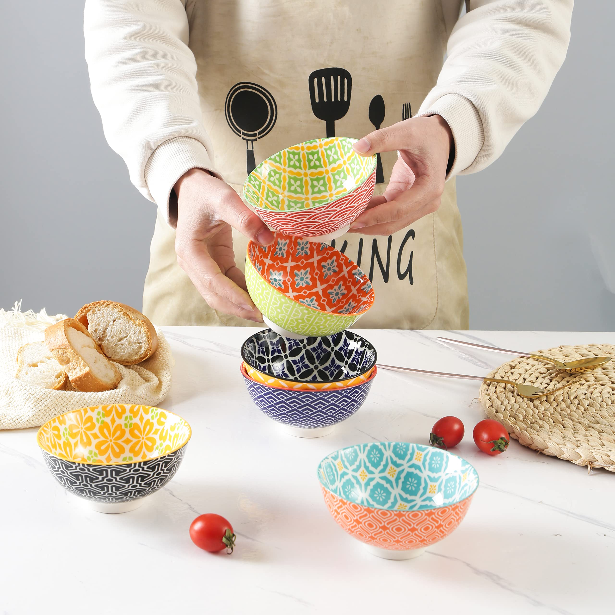 Metahom bowls offer 10oz capacity, perfect for ice cream and snacks.