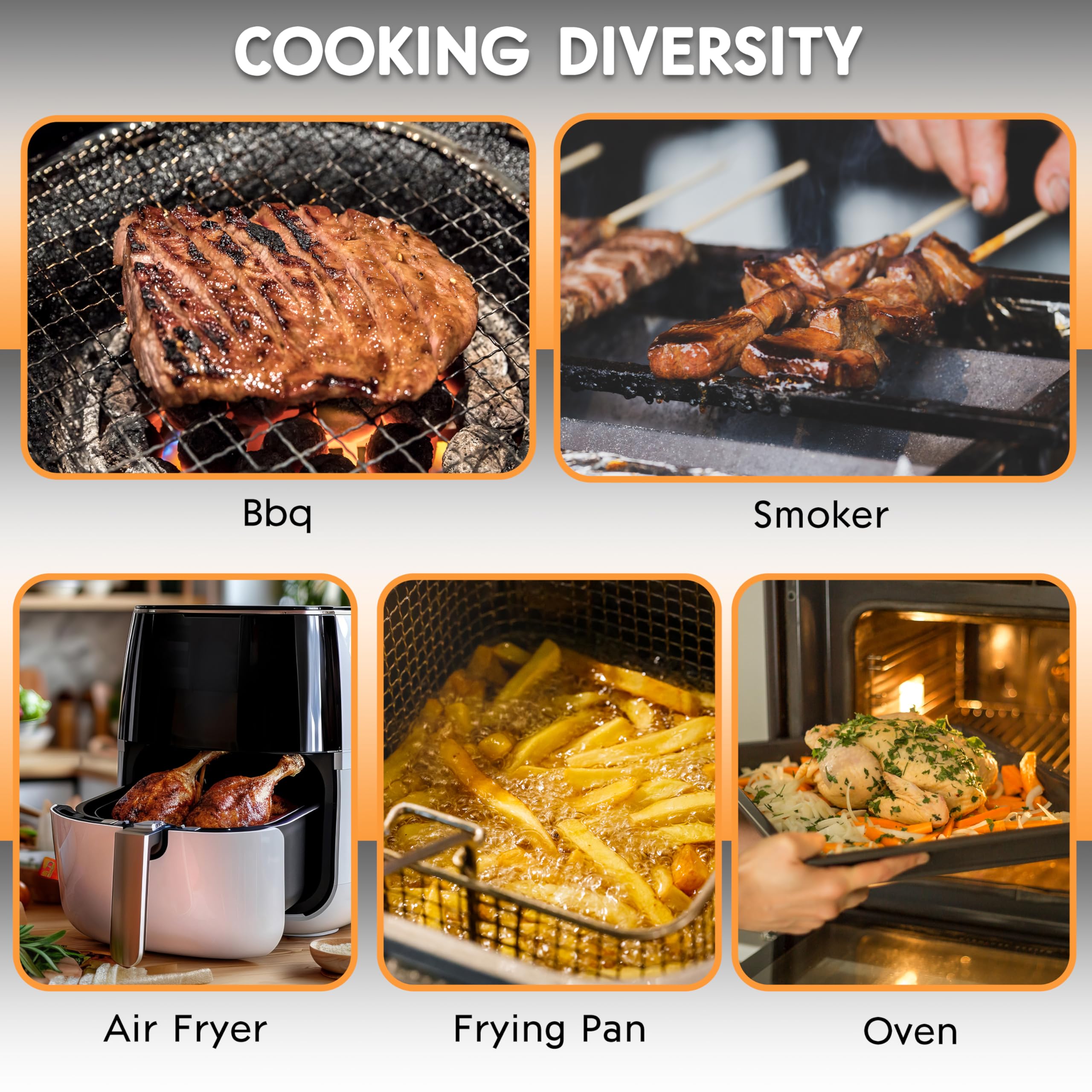 Meuulty high-heat thermometer designed for grill, smoker, and oven use.
