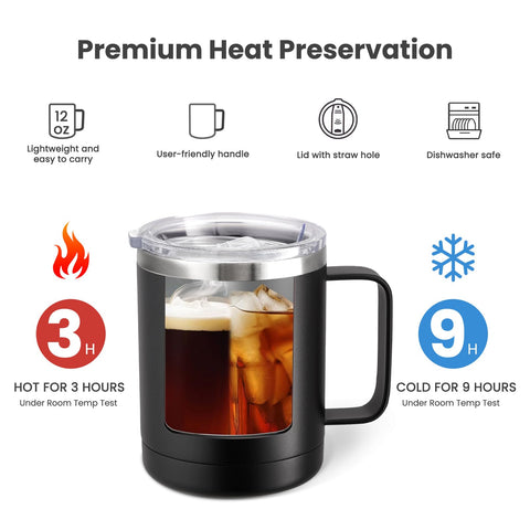 MEWAY double-wall vacuum insulation keeps drinks cold for hours