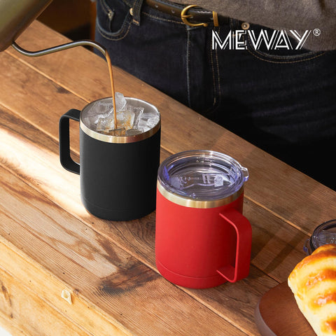 MEWAY sweat-free outer surface stays dry with cold drinks