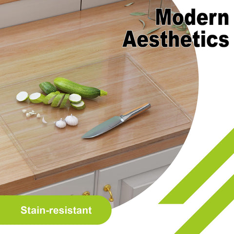 MEWSDEN acrylic board is knife-friendly and durable for everyday chopping.