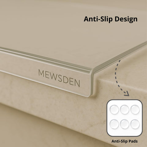 MEWSDEN serving platter and charcuterie board in one compact board.