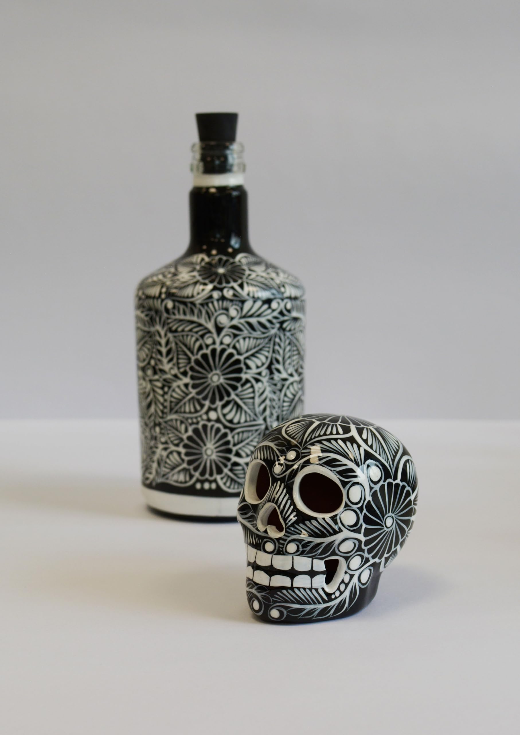 Clear glass tequila decanter showing its crisp clarity