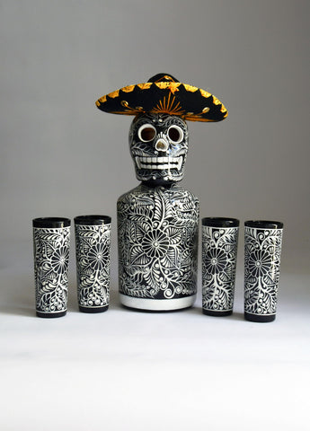 Close-up of the skull-top detail from the Mexskeletons set