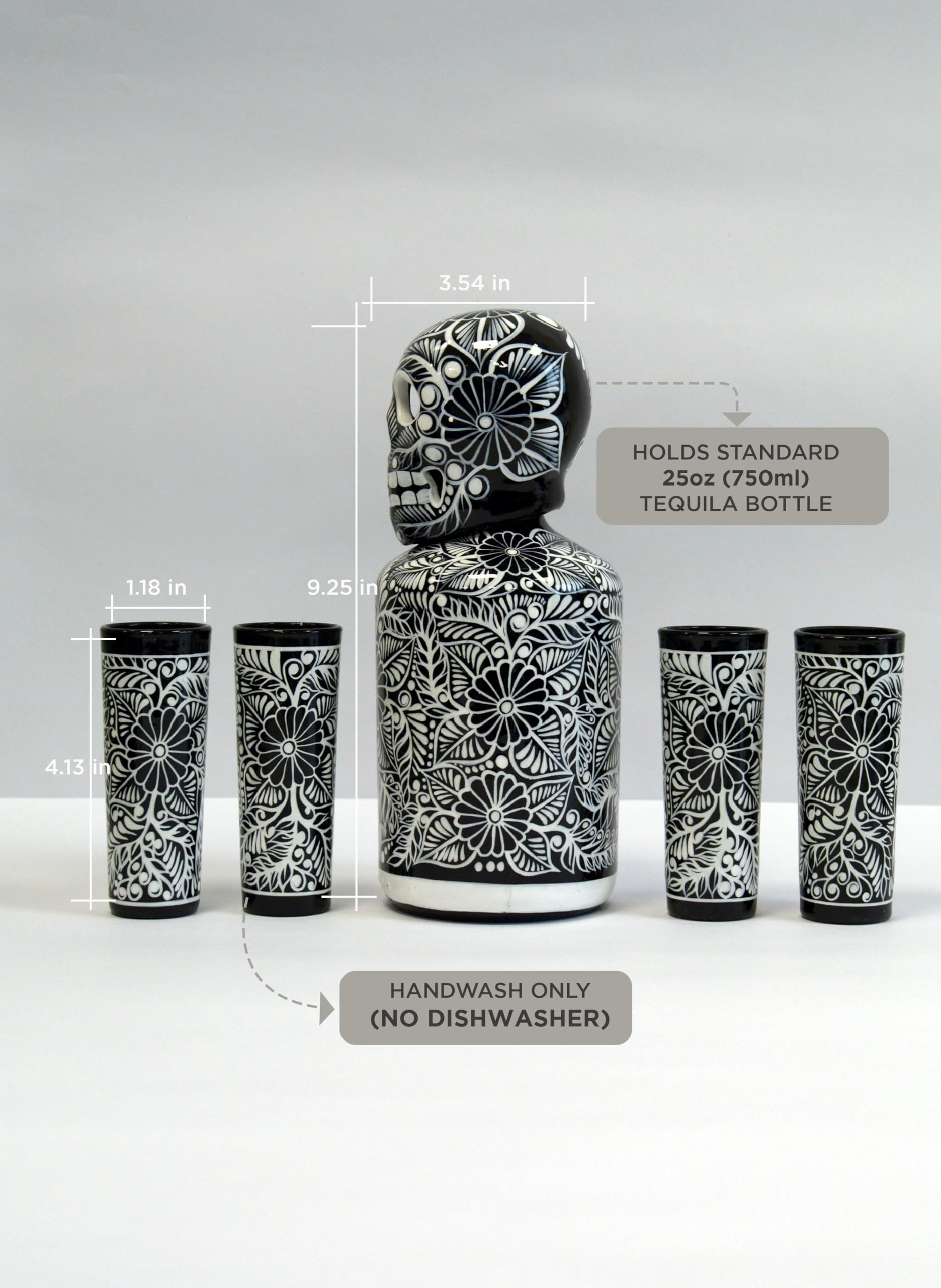 Tequila decanter displayed on bar for dramatic hosting moments