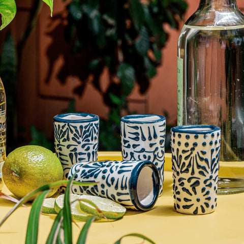 MEXTEQUIL Talavera pieces, unique each, enhancing celebrations.