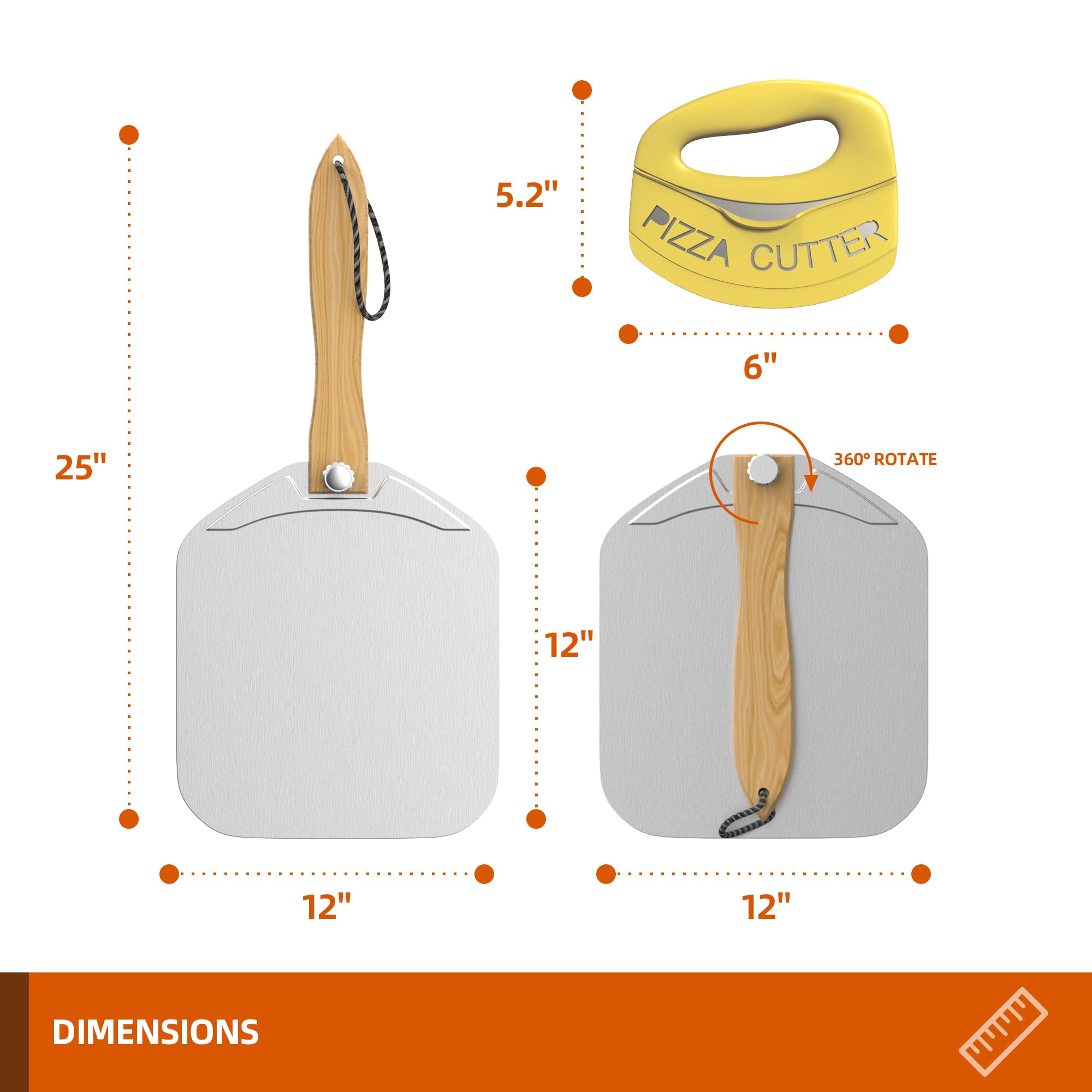 Foldable wood handle design for compact storage and safe handling.