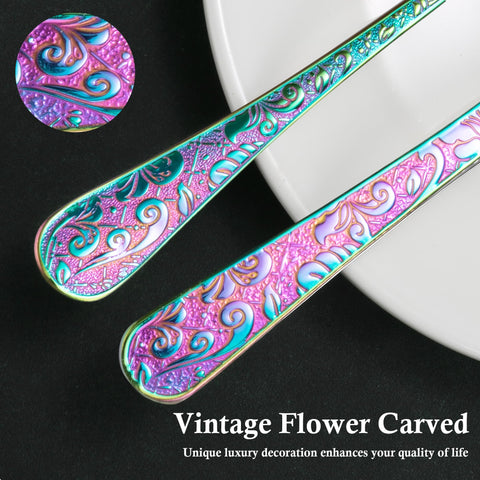 Meythway stainless steel flatware with ergonomic, balanced handles