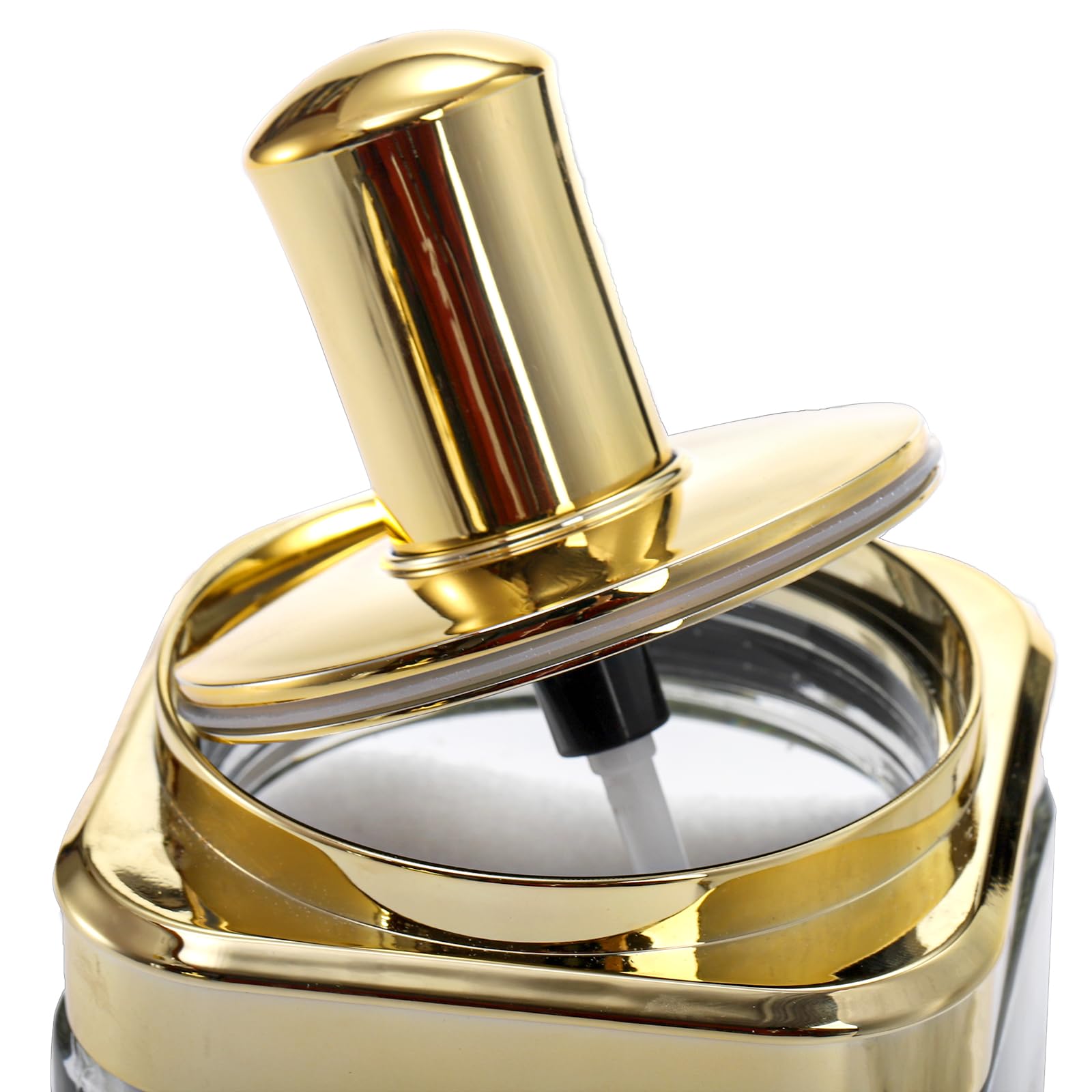 Mezchi gold finish adds a premium look to kitchen shelves.