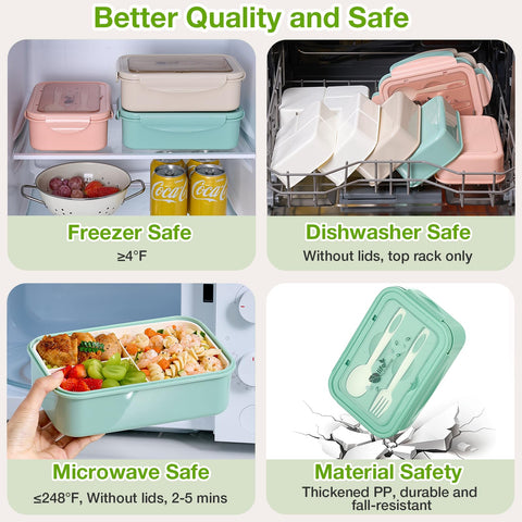 Mfacoy dishwasher-safe lunch box for easy cleaning after meals.