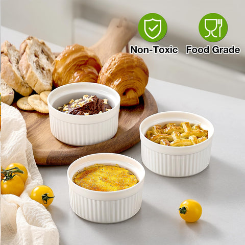 Mfacoy dipping sauce ramekins with lids for tidy, leak-free service.