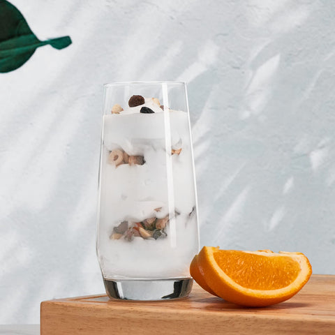 Mfacoy dishwasher-safe glasses for quick cleanup after gatherings.