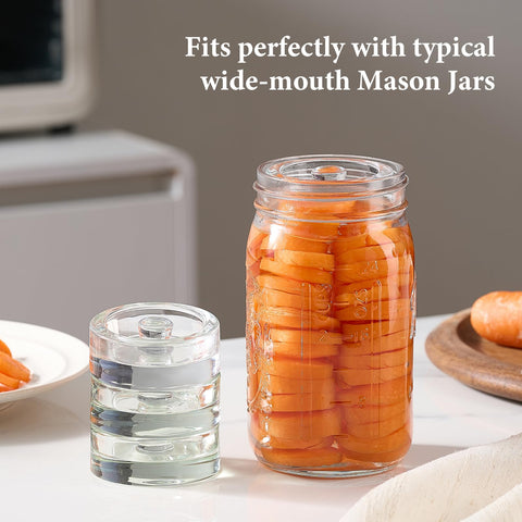 Mfacoy easy grip handle glass weights stabilize fermentation in large jars
