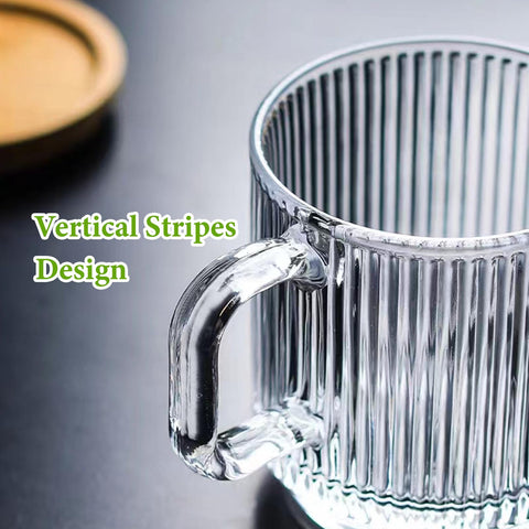 Heat-resistant glass keeps beverages hot while hands stay cool.