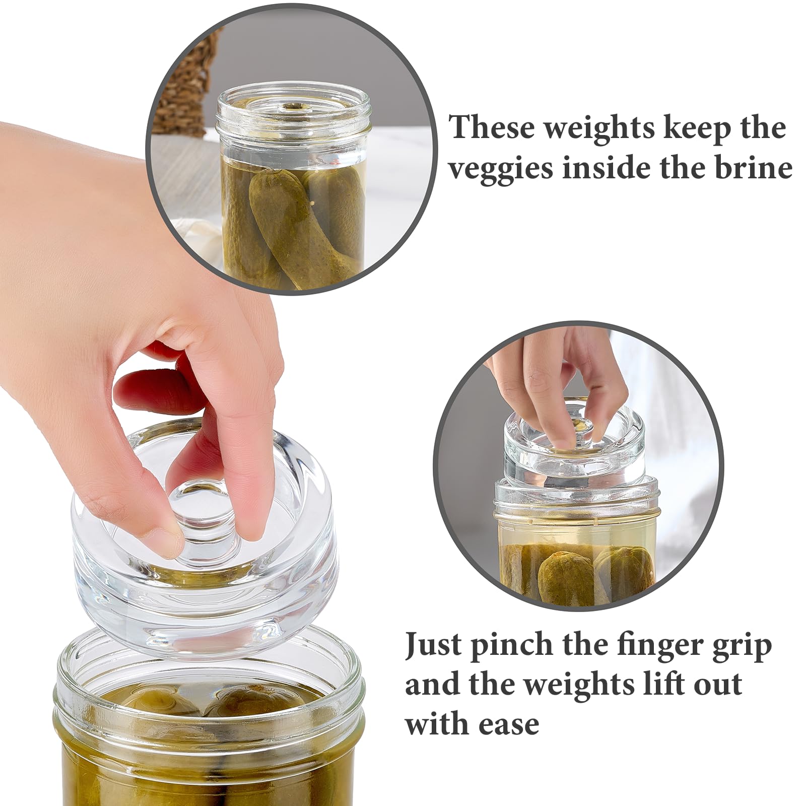Mfacoy seven-ounce lead-free glass weight for sturdy fermentation